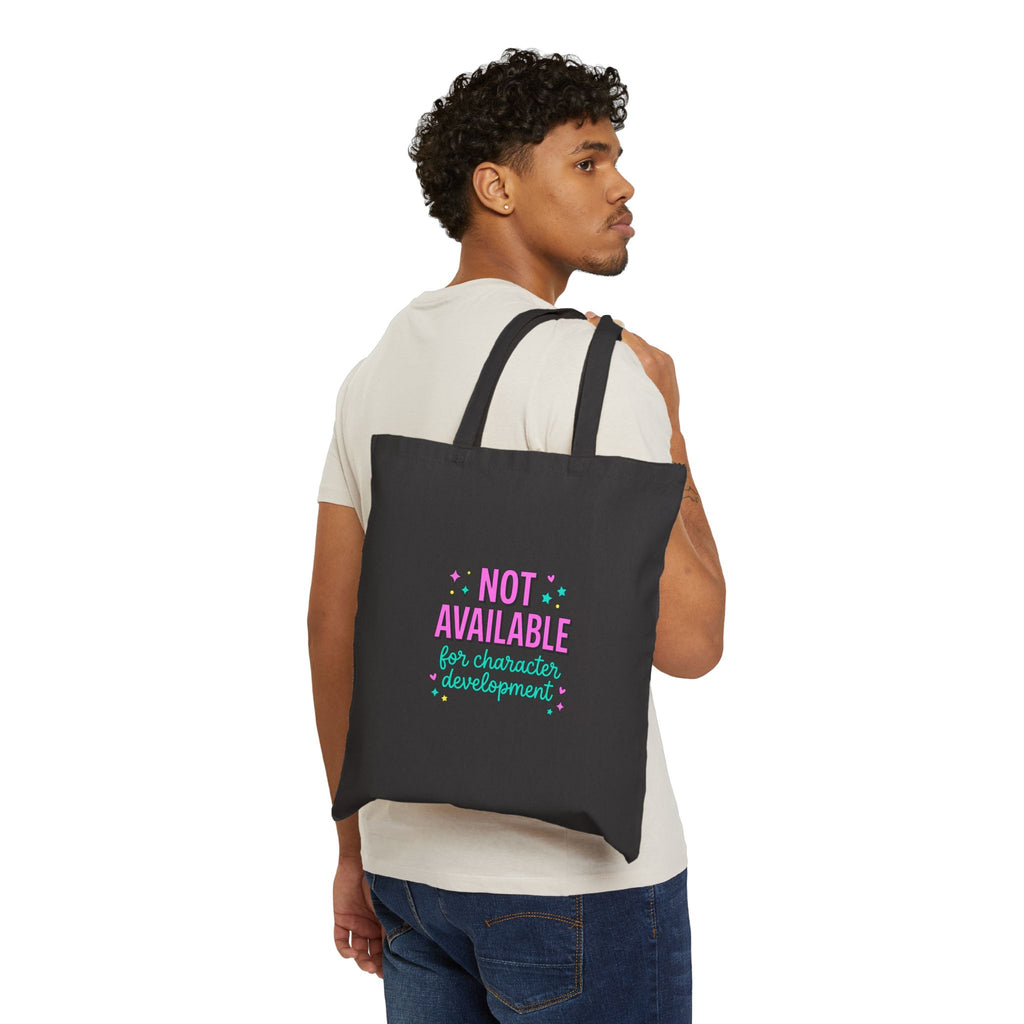 Not Available for Character Development Tote | Gen Z sassy, pastel snark